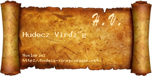 Hudecz Virág névjegykártya