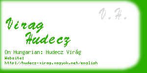 virag hudecz business card